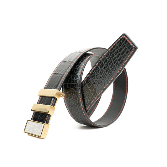 Handcrafted Alligator Leather Belts DVG45