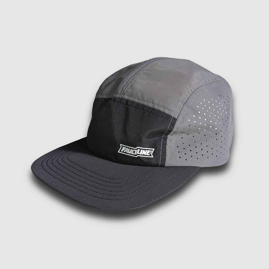Crushable 5-Panel Camper Hat - Black/Grey