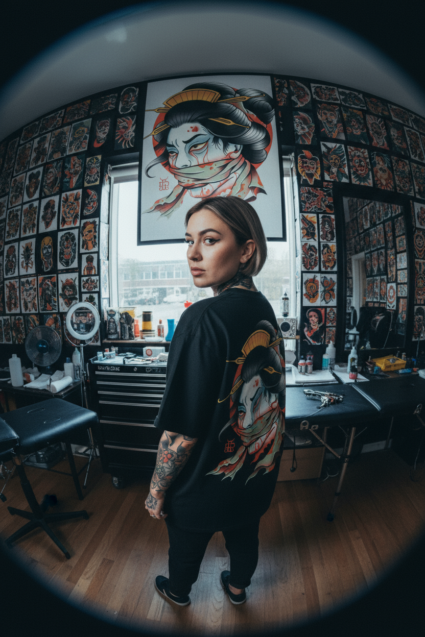 Namakubi Tattoo Tee | Ghost & Darkness Streetwear