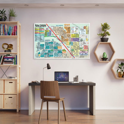 Kyle Canyon Map, Las Vegas, NV - POSTER PRINTS