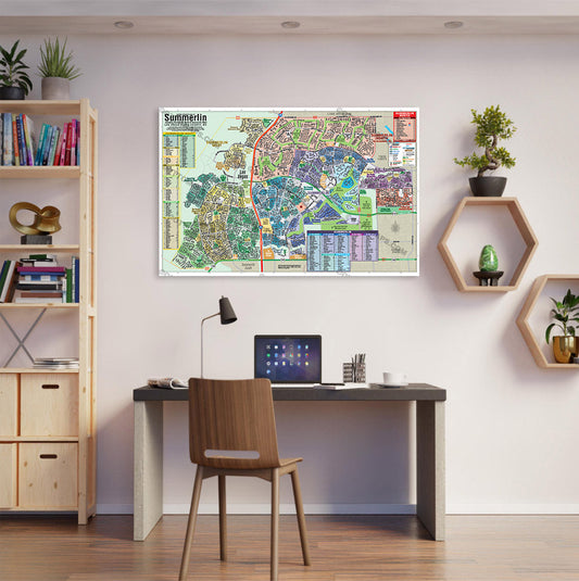Summerlin Map, Las Vegas, NV - POSTER PRINTS