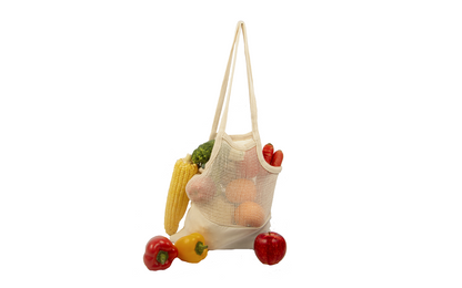 Mesh & Fabric Tote Bag - Lolomo!