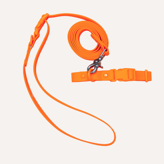 PVC Handsfree Dog Leash - All Weather Waterproof Durable & Odor-Resistant