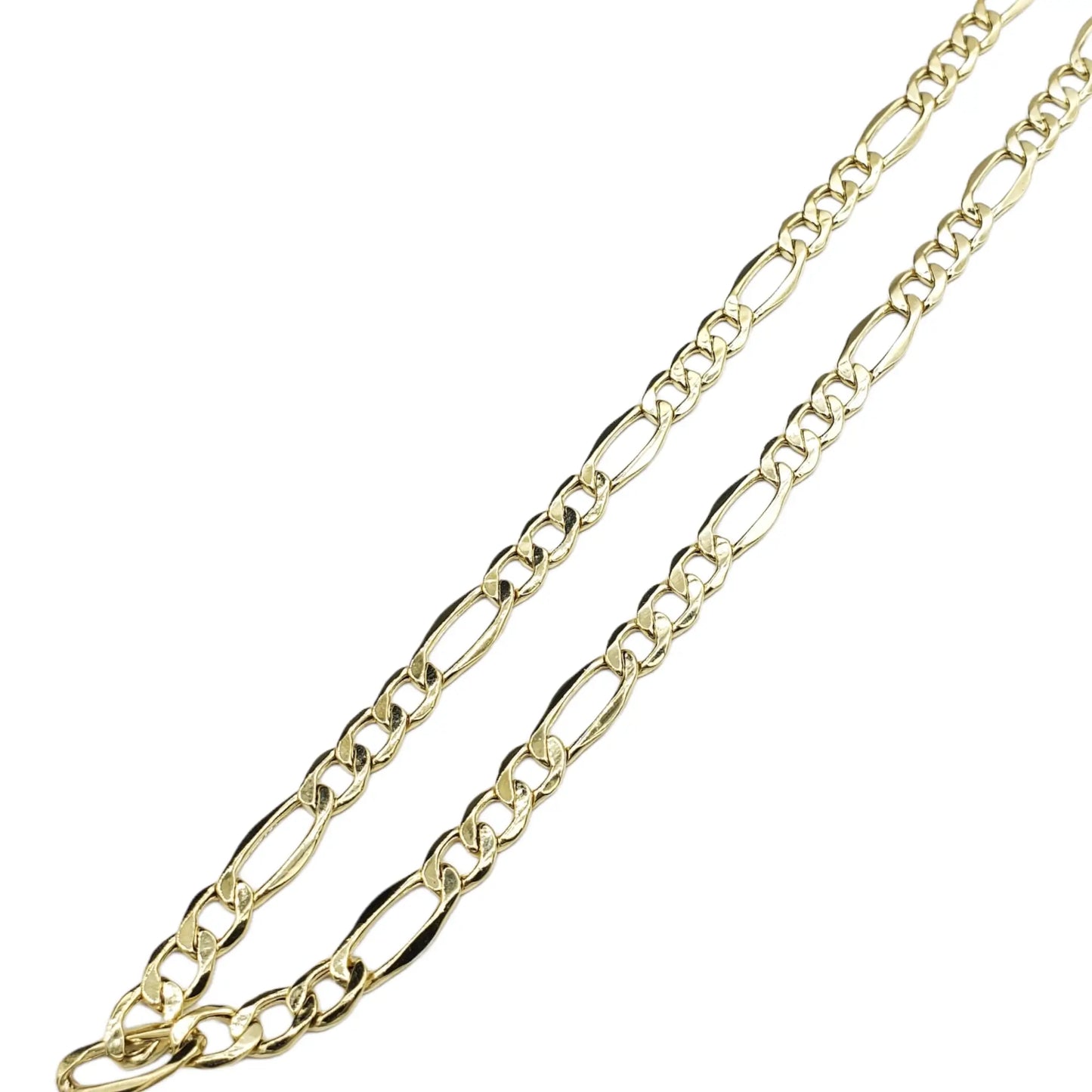 10K Gold- Hollow Figaro Chain
