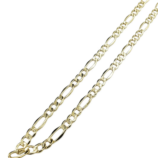 10K Gold- Hollow Figaro Chain