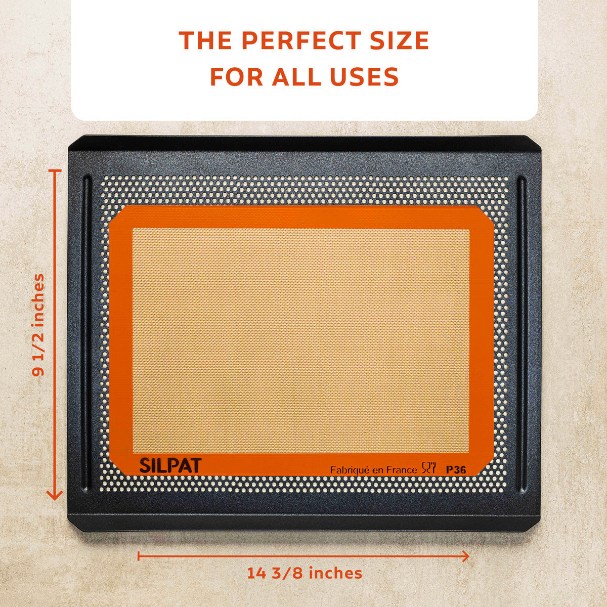 Esterilla para hornear Silpat de tamaño mediano 