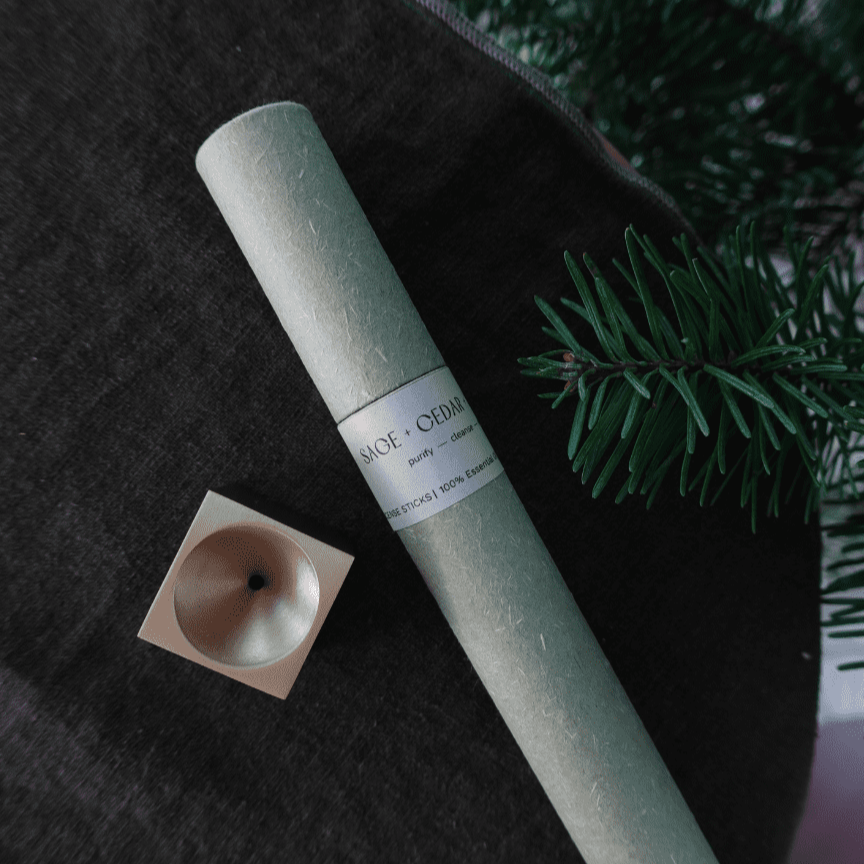 Brass Cube Incense Holder - Minimalist & Stylish Design