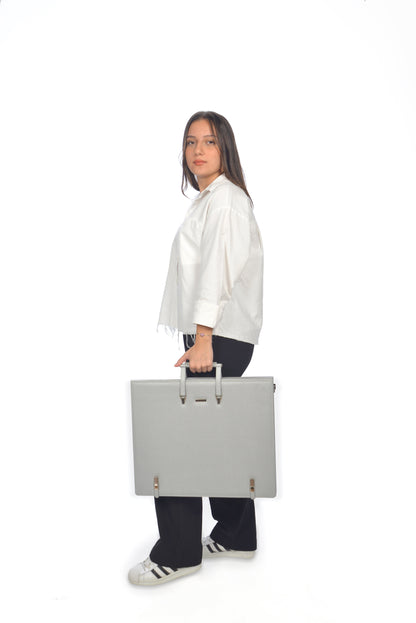 Leather Binder Leather Portfolio Gifts For Painters - Portfolio Binder- Art Supplies Organizer