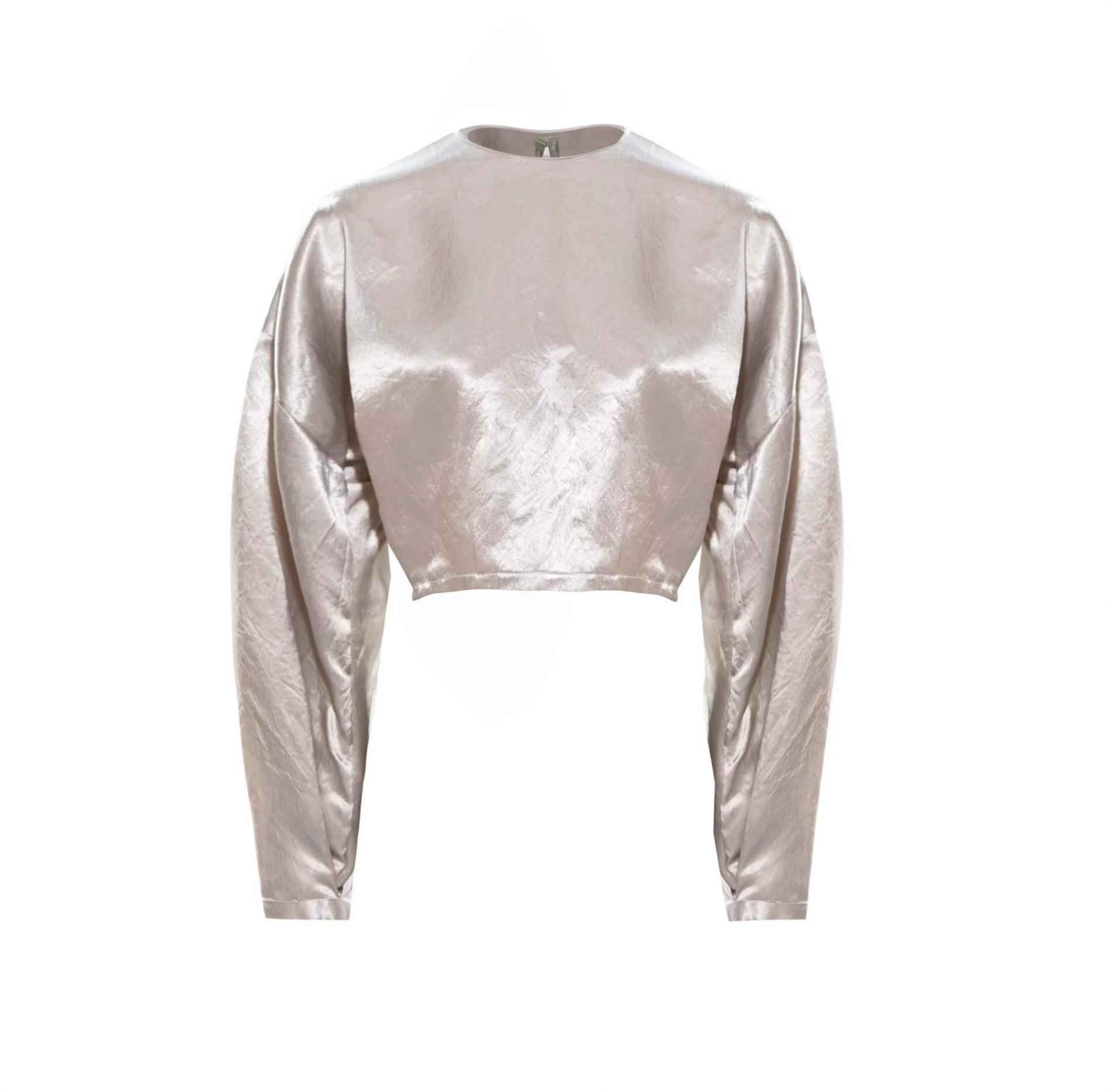 Sophie Beige Crop Top – Women’s Chic Cropped Top