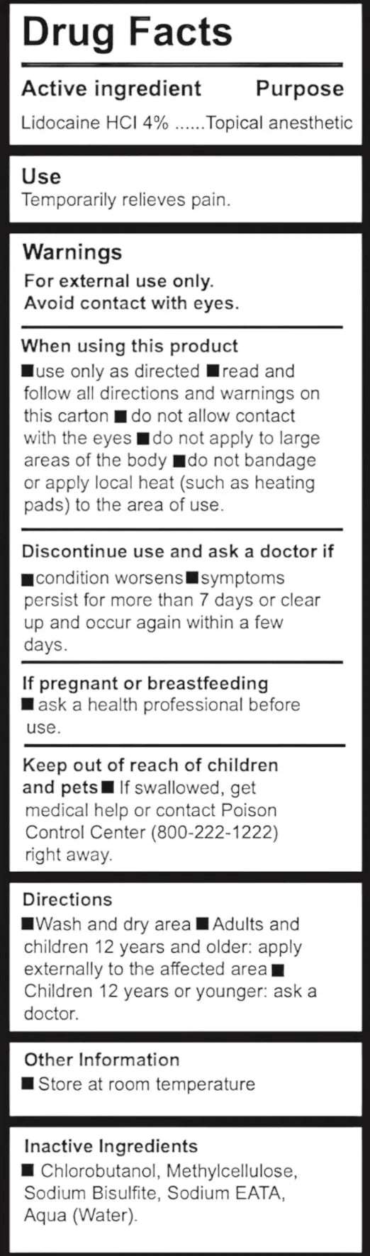 Tattoo Numbing Gel - Mid Session