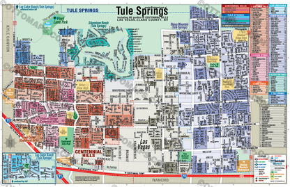 Tule Springs Map, Las Vegas, NV - POSTER PRINTS
