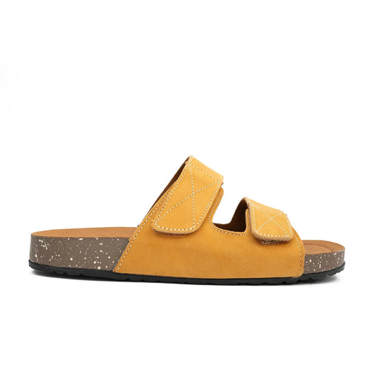 Yellow Adjustable Slide Sandals