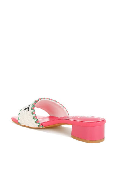 Poshta Saint Tropez Beaded Slip-On Heels