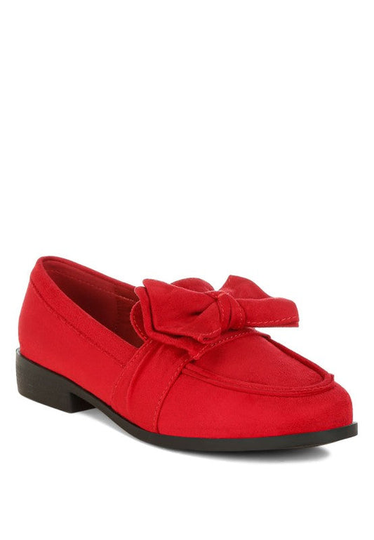 Havisham Bow Accent Heeled Loafers