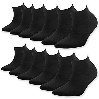 Men's & Women's Bamboo Ankle Socks 6-Pack