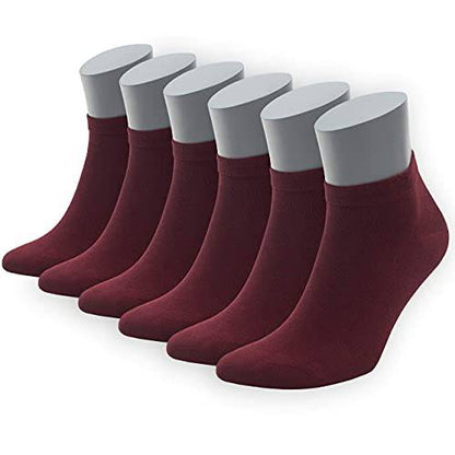 Men's & Women's Bamboo Ankle Socks 6-Pack