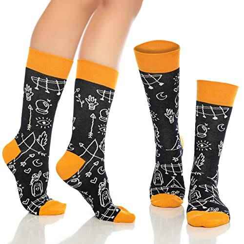 Fun Crew Socks for Men and Women – Colorful Cotton Novelty 6-Pack