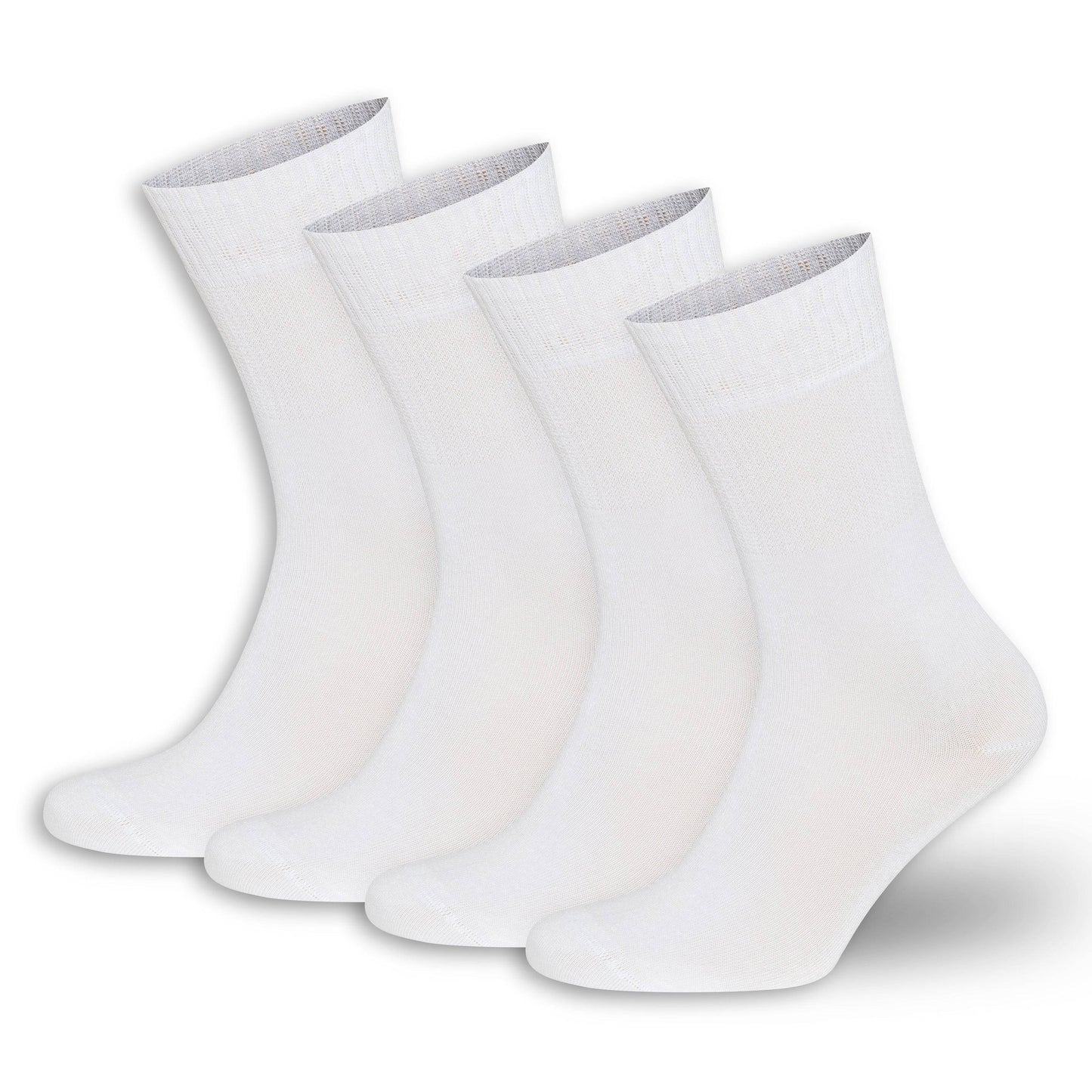 Men’s & Women’s Bamboo Diabetic Crew Socks 4-Pack