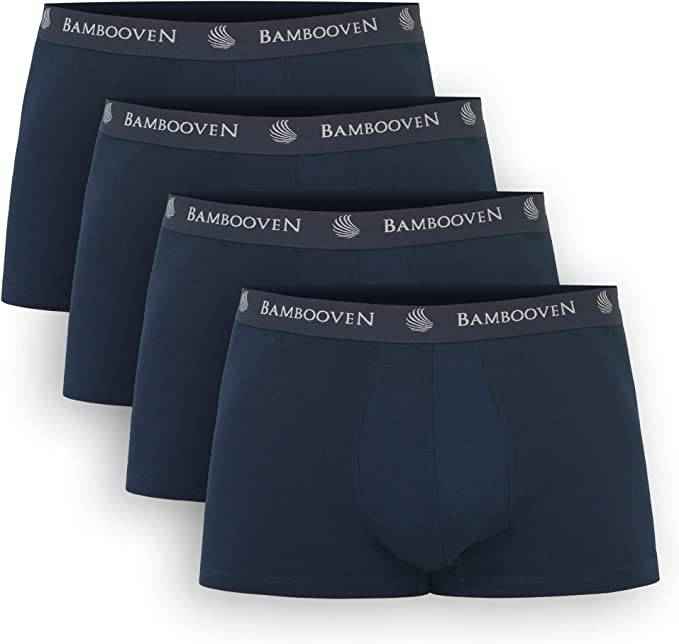 Men’s Bamboo Trunks with Pouch 4-Pack