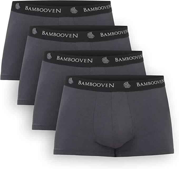Men’s Bamboo Trunks with Pouch 4-Pack