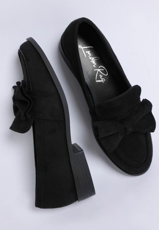 Havisham Bow Accent Heeled Loafers