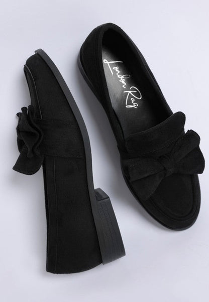 Havisham Bow Accent Heeled Loafers