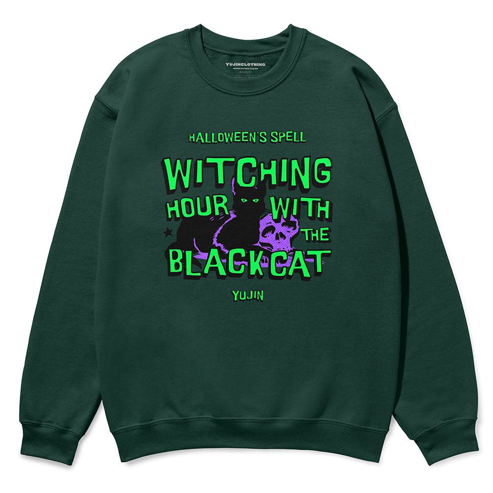 Black Cat Spell Sweatshirt - Lolomo!