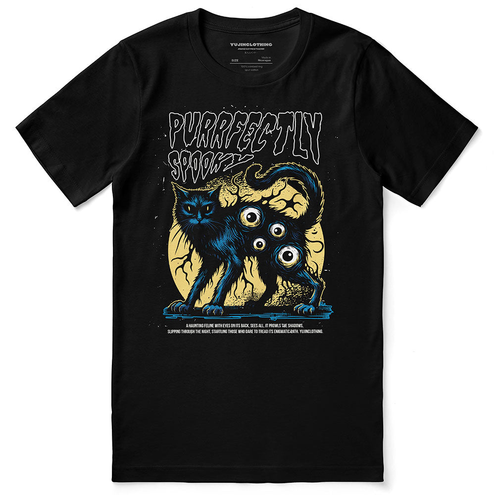 Spooky Vibes Cat T-Shirt