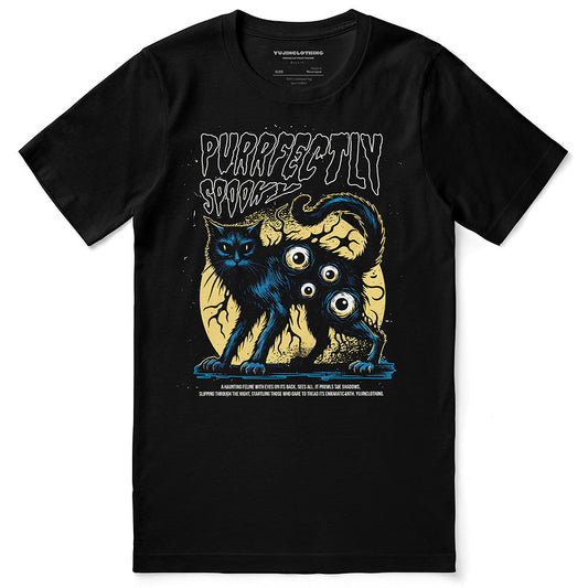 Spooky Vibes Cat T-Shirt