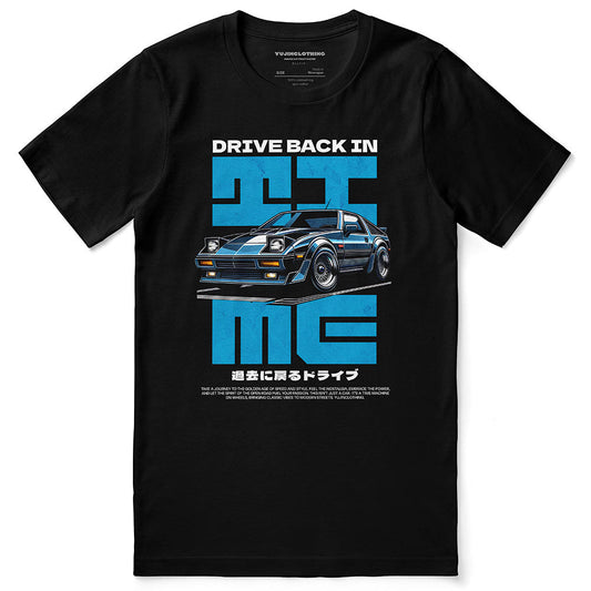 Camiseta de coche de regreso al tiempo