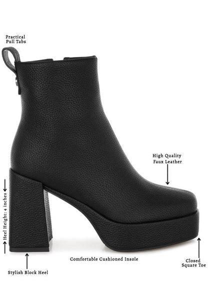 Poulin Faux Leather Chelsea Boots