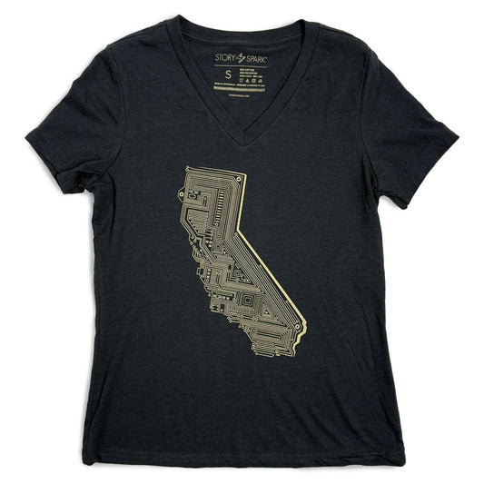Cali Tech Womens V-neck T-shirt