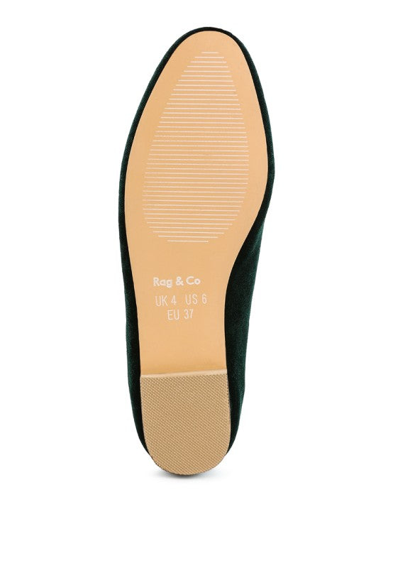 Malta Penny Strap Velvet Loafers