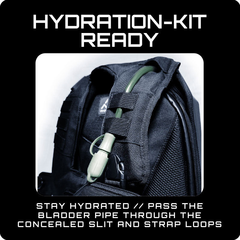 FarMyth Zealot Armor Backpack Bundle (Hydration Bladder and Always-On Power Bank)