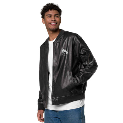 Gimbo Leather Bomber Jacket