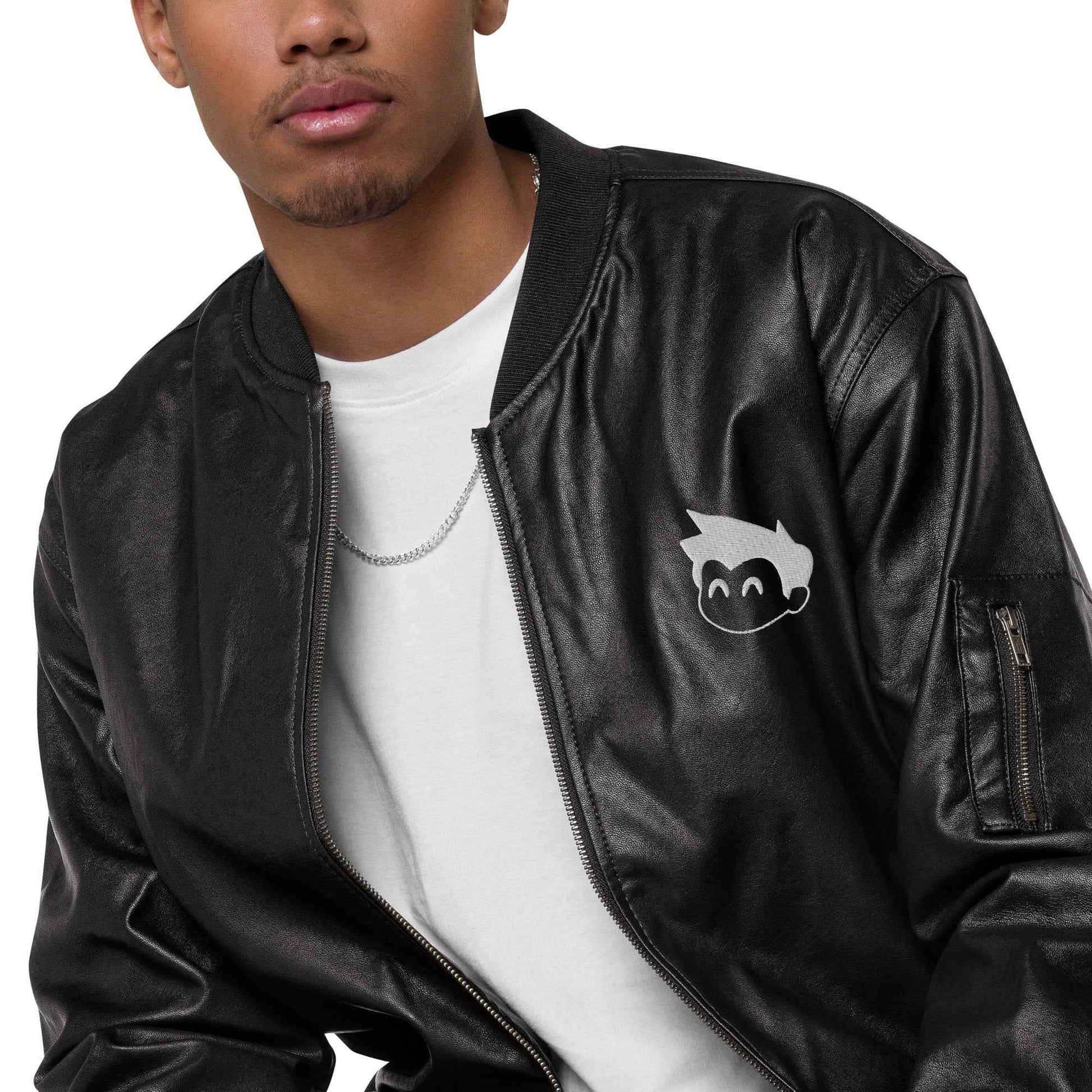 Gimbo Leather Bomber Jacket