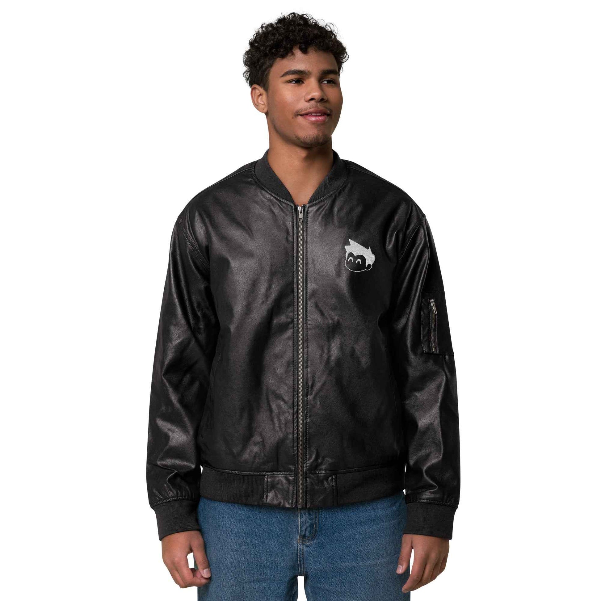Gimbo Leather Bomber Jacket