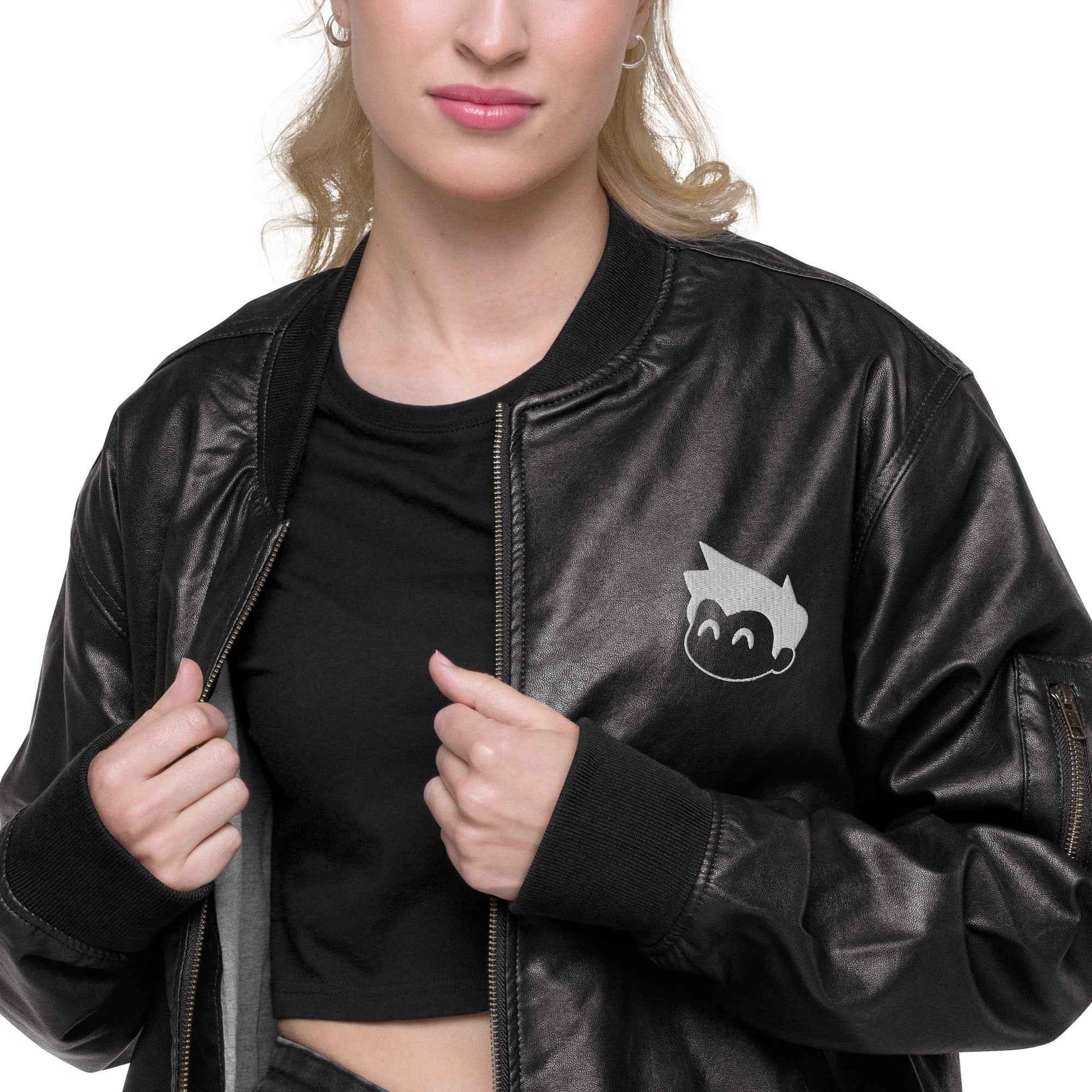 Gimbo Leather Bomber Jacket