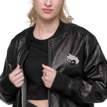 Gimbo Leather Bomber Jacket