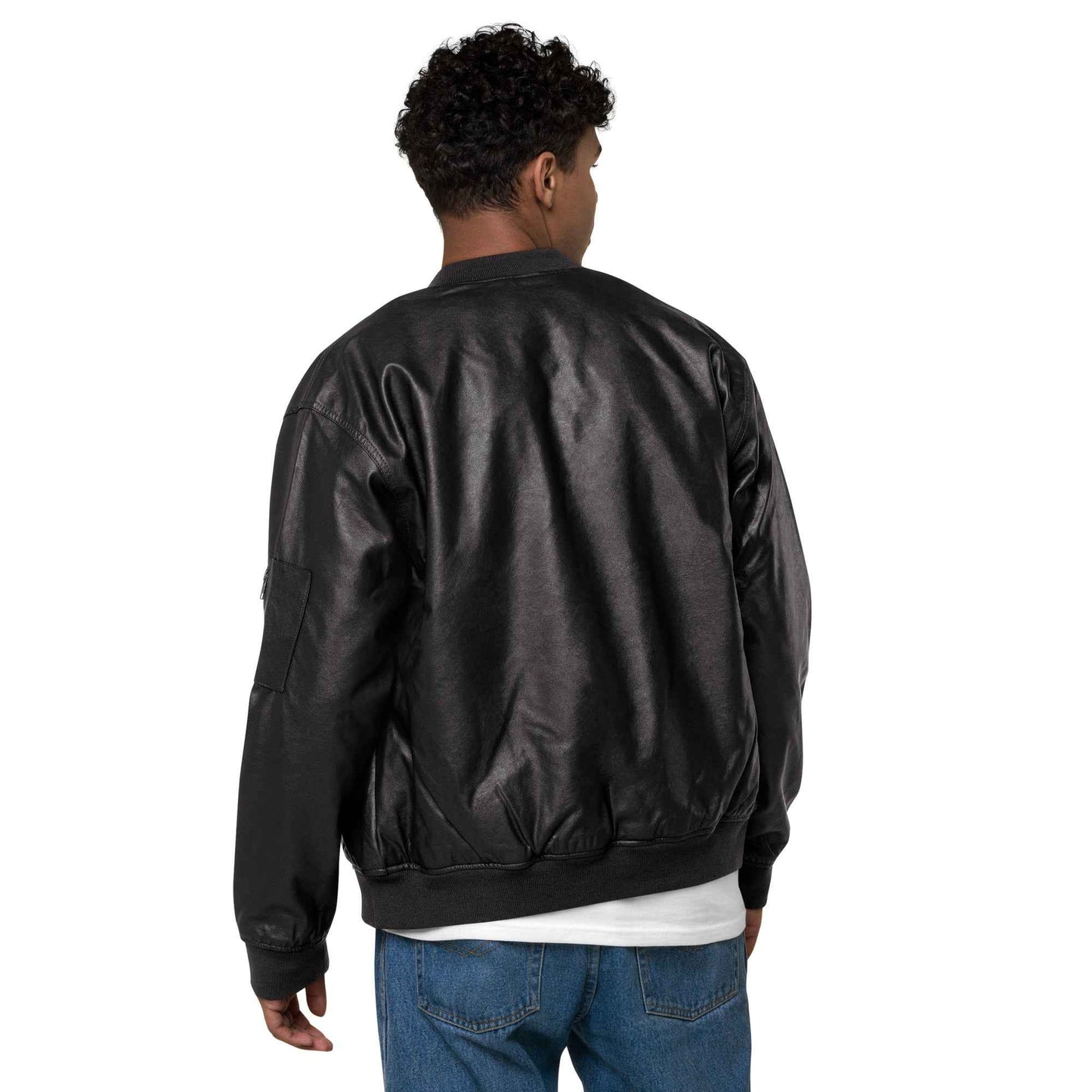 Gimbo Leather Bomber Jacket