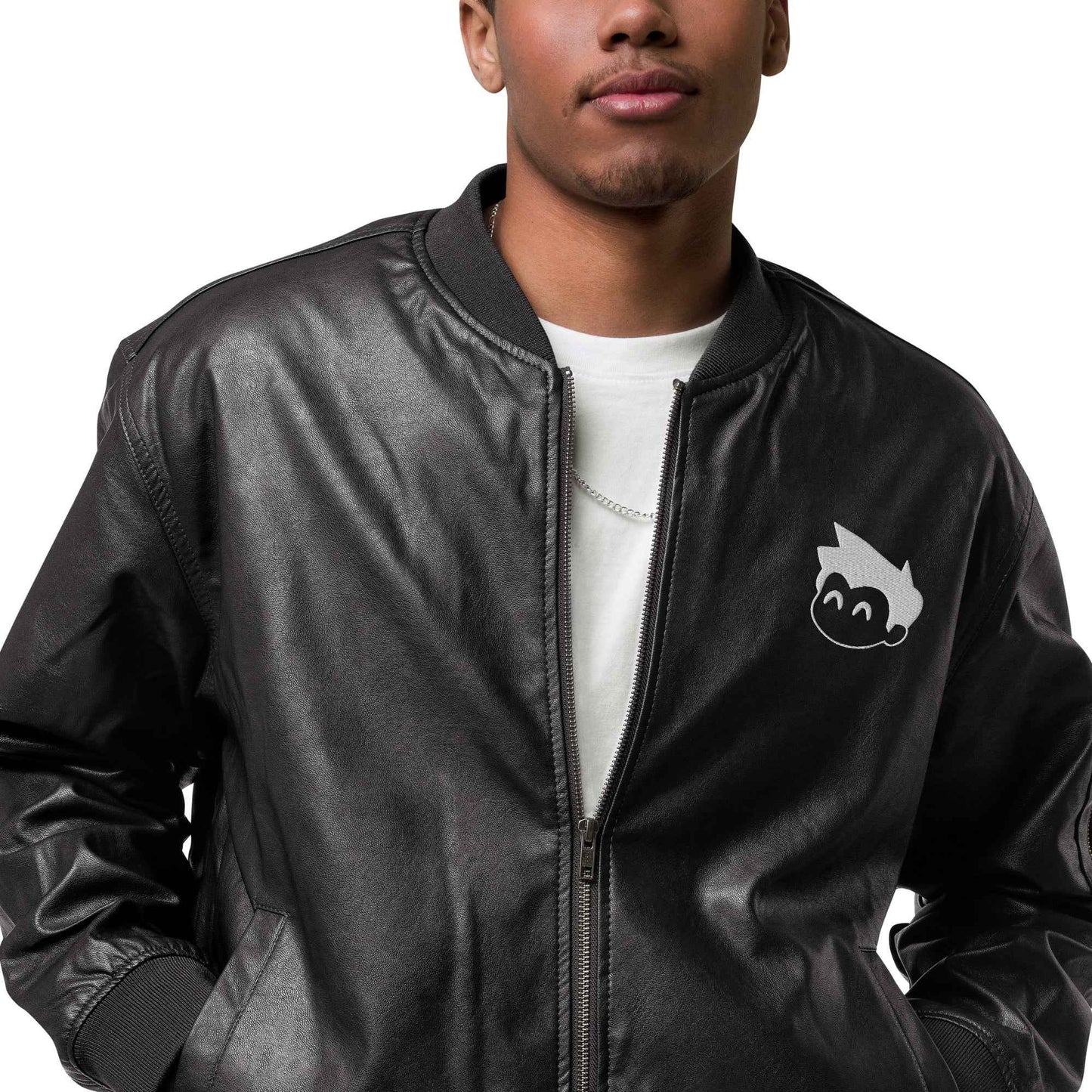 Gimbo Leather Bomber Jacket