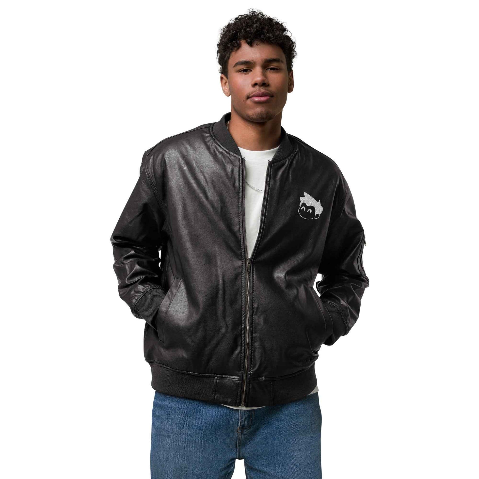 Gimbo Leather Bomber Jacket