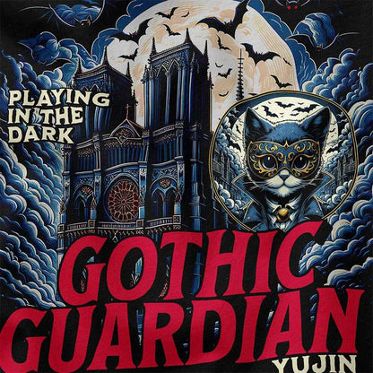 Gothic Guardian Cat T-Shirt