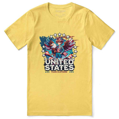 July 4th Eagle And Boy T-Shirt