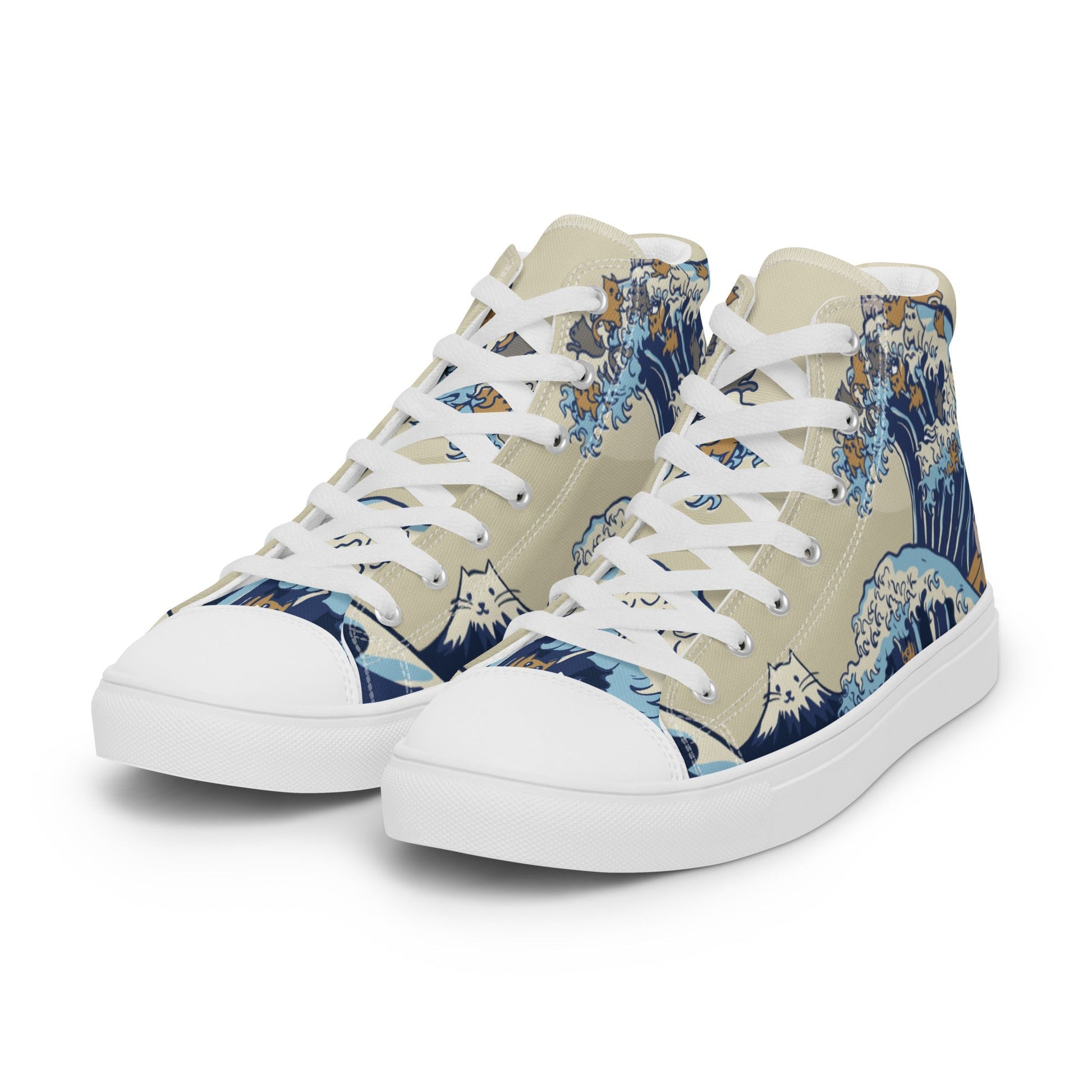 Men’s Japanese Cat Waves Shoes - Lolomo!