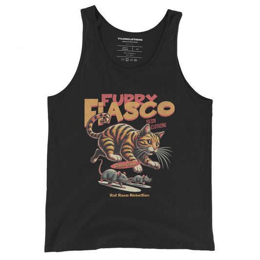 Camiseta sin mangas Furry Fiasco Cat