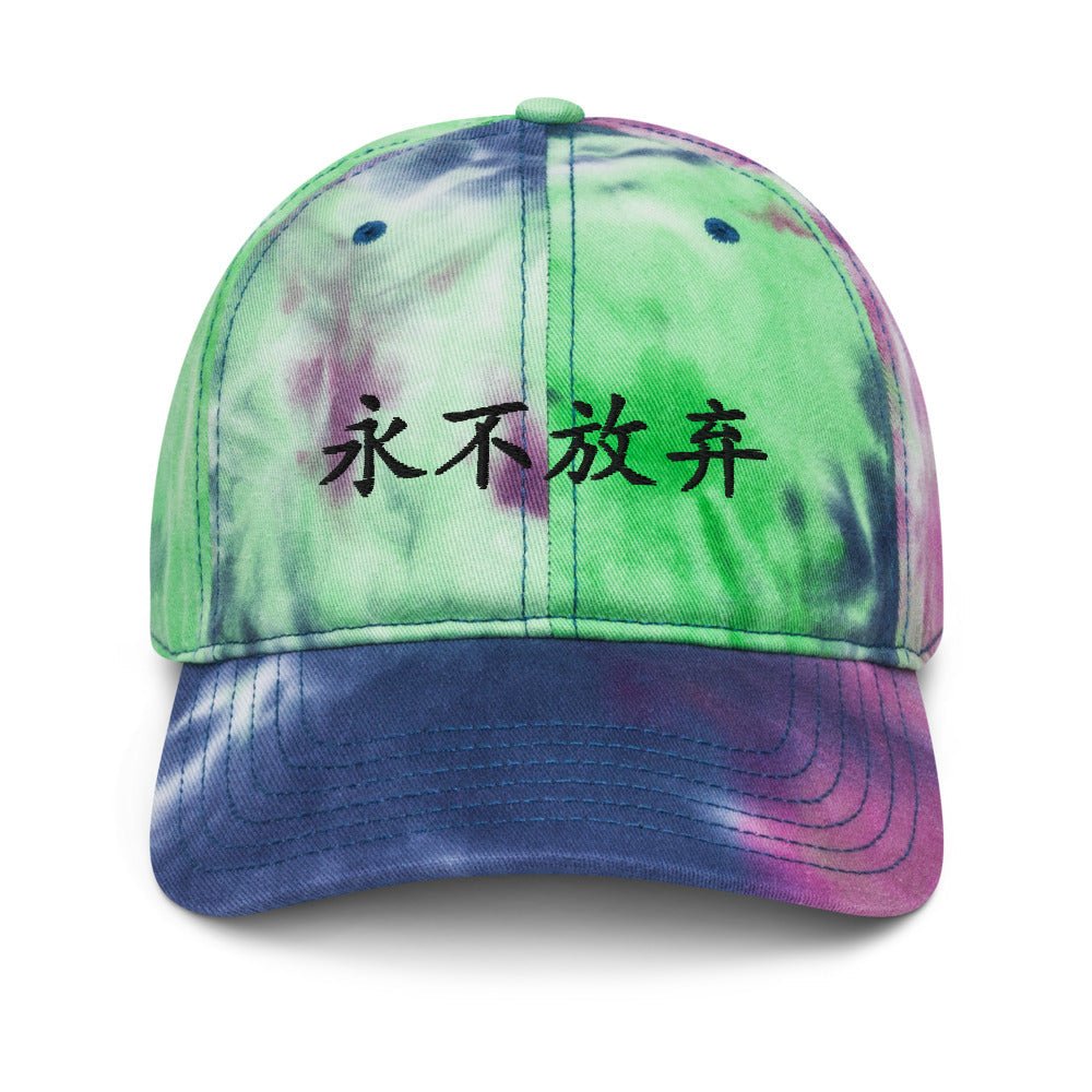 Never Give Up Tie - Dye Hat - Lolomo!