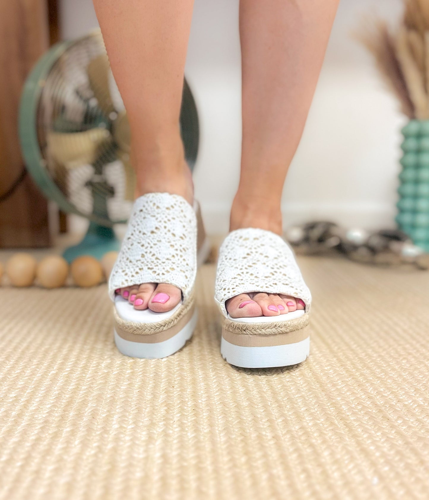Ophelia Wedges in White