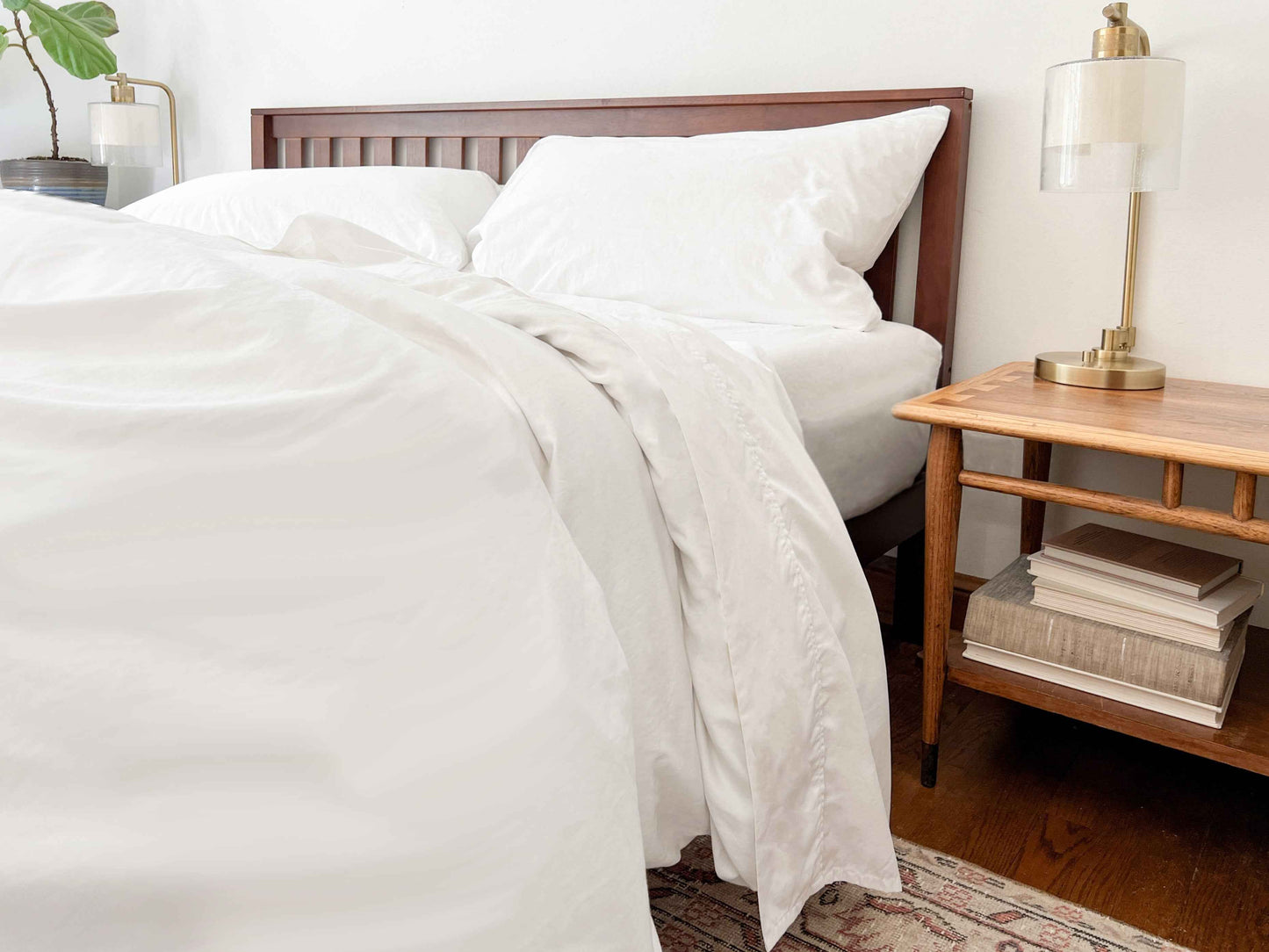 Organic Percale Bed Sheets Set