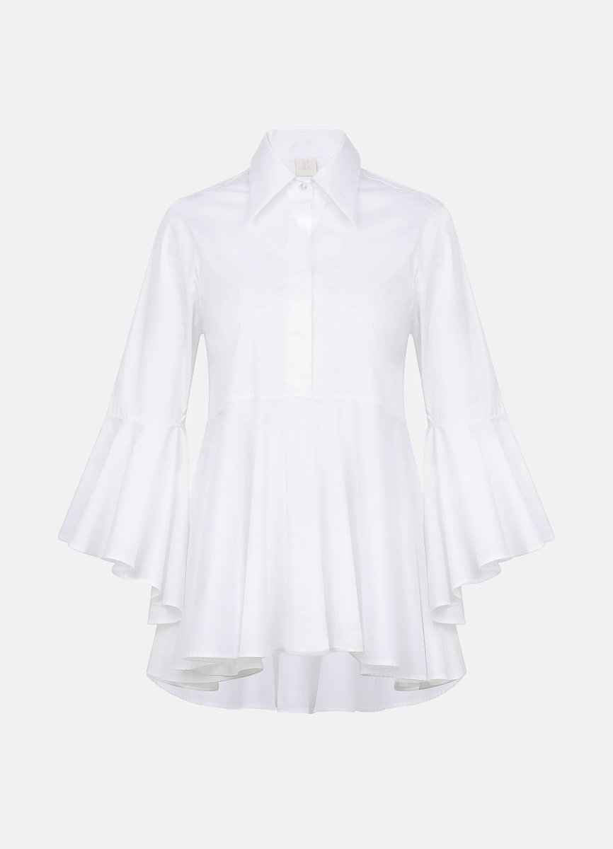 Sesta Italian Design White Gabardine Shirt
